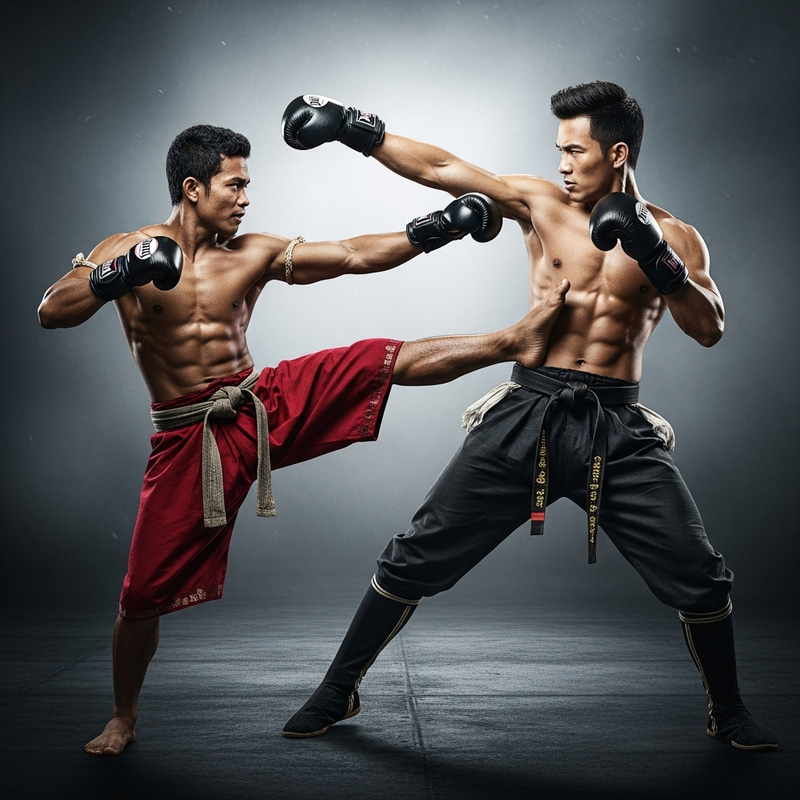 Kun Khmer vs. Johnny Cage: Intense Combat in Cambodia