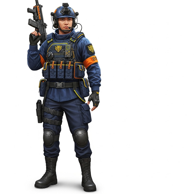 Unique Codm Player Skin | Asian Male with Tactical Attire Unique Codm Player Skin | Asian Male with Tactical Attire