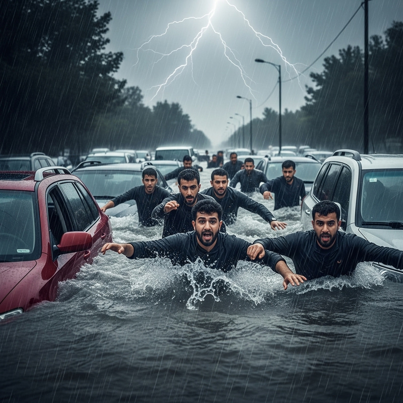 Horrific Flood Escape: Arab Nations in Turmoil Horrific Flood Escape: Arab Nations in Turmoil