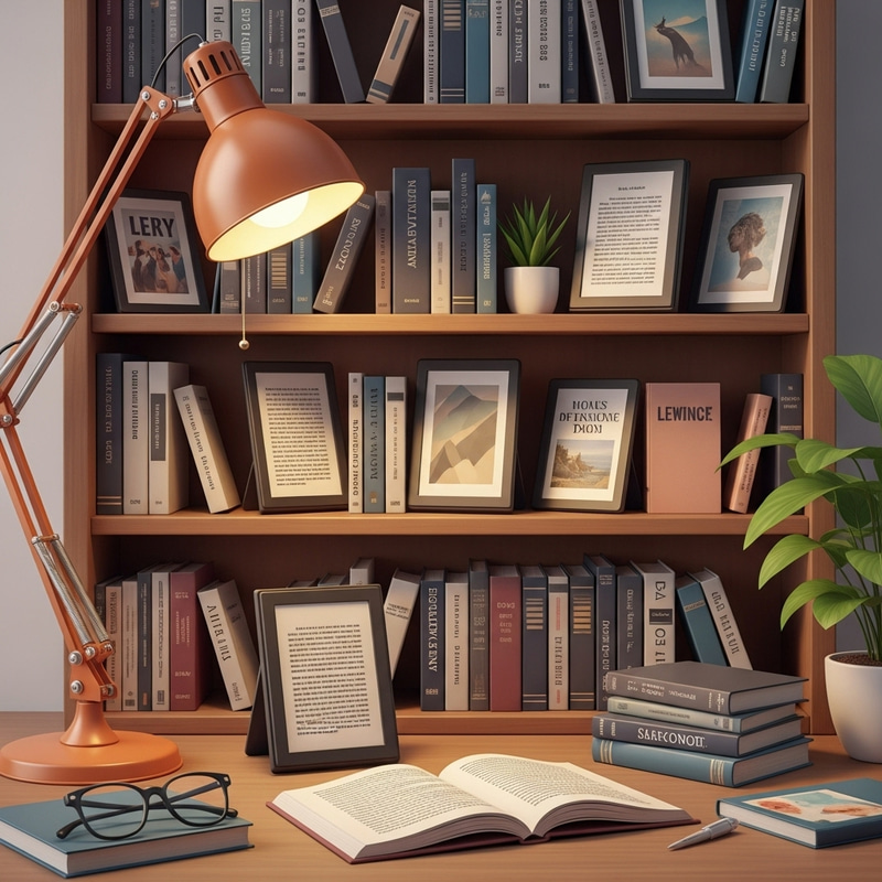 Diverse eBook Collection with Unique Designs