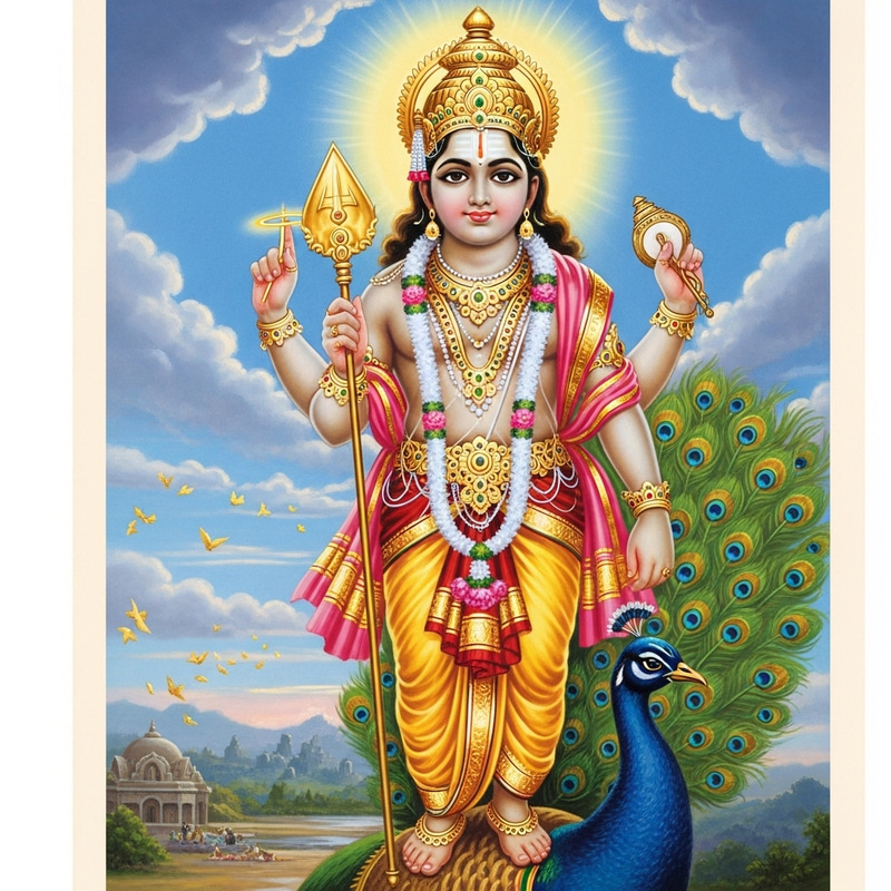 Divine God Murugan: Symbol of Strength and Youth