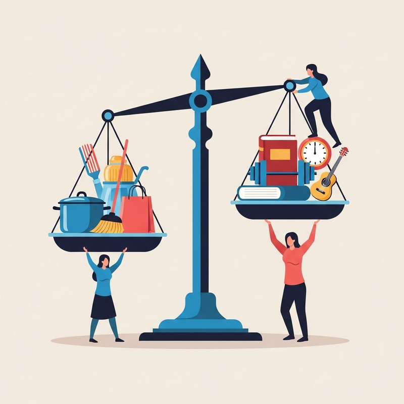 Balancing Household Chores and Personal Time: Tips & Symbols Balancing Household Chores and Personal Time: Tips & Symbols