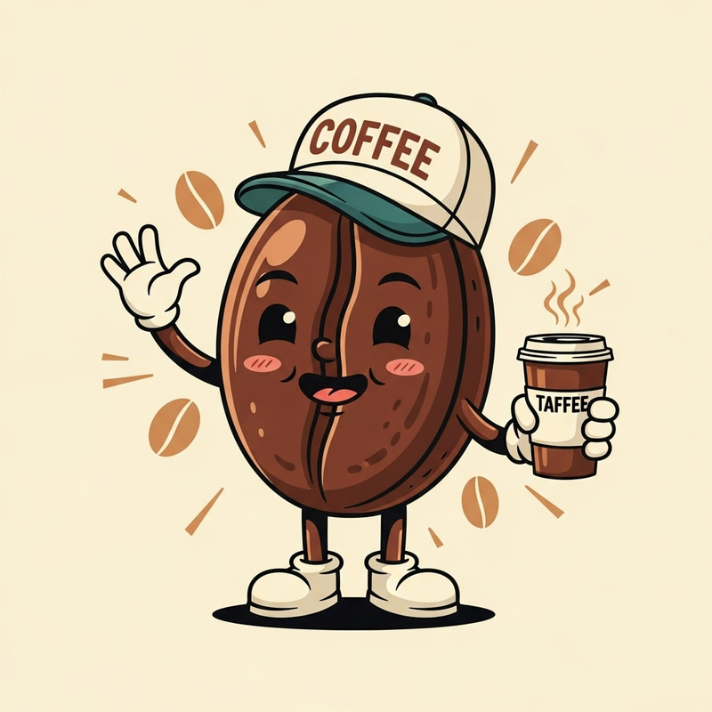 Vintage Coffee Bean Offering Warm Beverage Vintage Coffee Bean Offering Warm Beverage