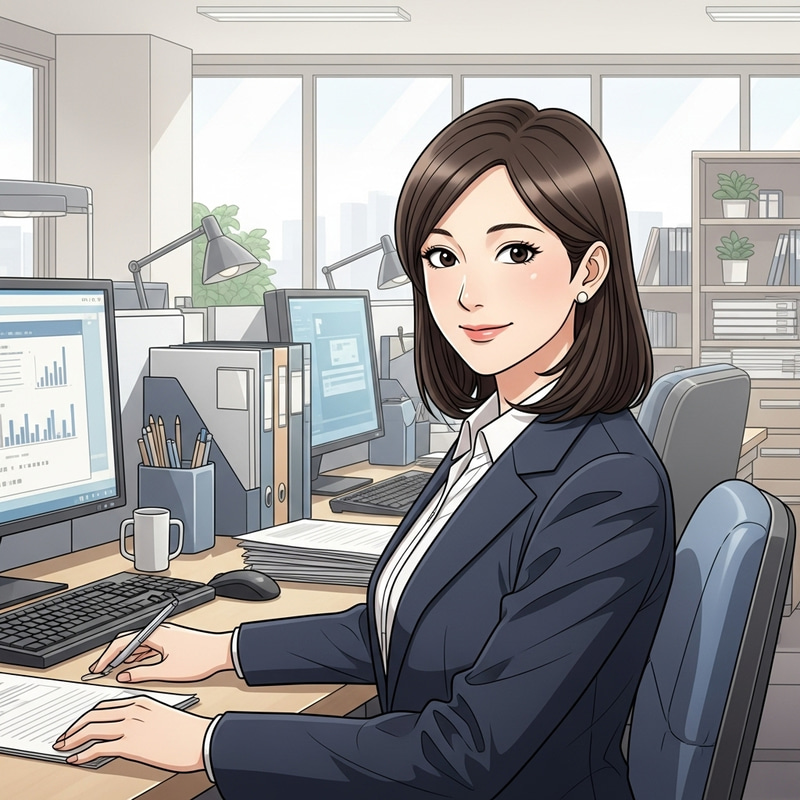 Asian Office Lady Portrait
