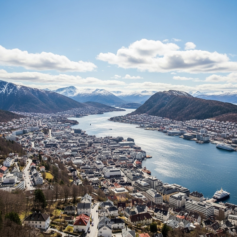 Breathtaking Bergen Norway | Mountains & Sea View