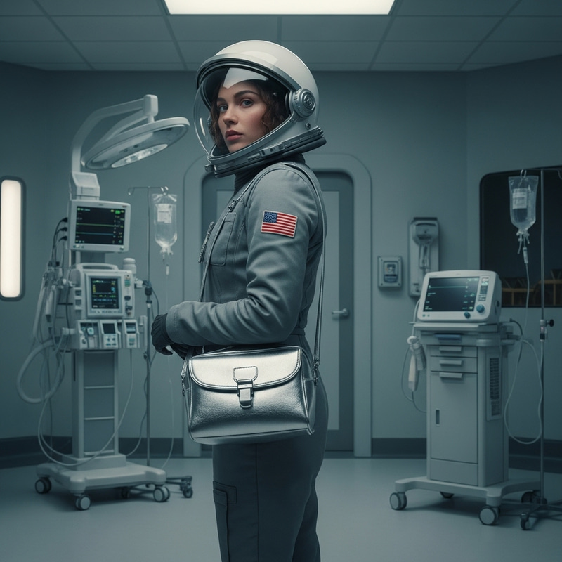 Kate McCrae in Silver Bag - The Black Hole Scene Kate McCrae in Silver Bag - The Black Hole Scene