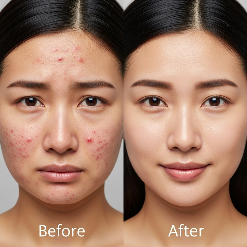 Woman Acne Before After Photos | Dramatic Transformation Woman Acne Before After Photos | Dramatic Transformation