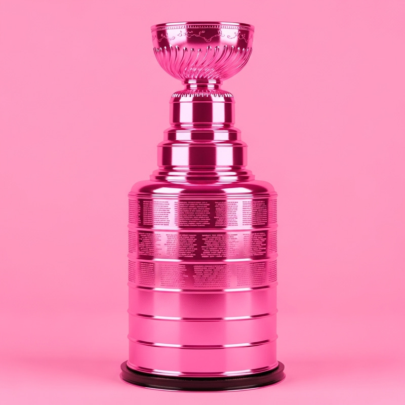 Pink Stanley Cup - Unique Pink Twist on NHL Champions Trophy Pink Stanley Cup - Unique Pink Twist on NHL Champions Trophy