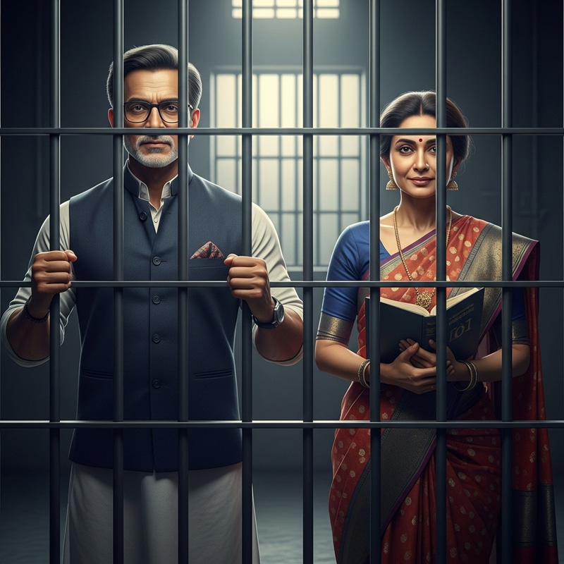 Imran Khan and Maryam Nawaz Sharif Behind Bars