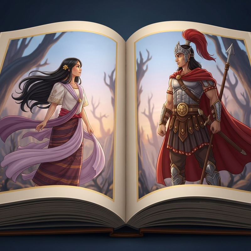 Daragang Magayon and Panganoron: Filipino Folklore Enchantment Daragang Magayon and Panganoron: Filipino Folklore Enchantment