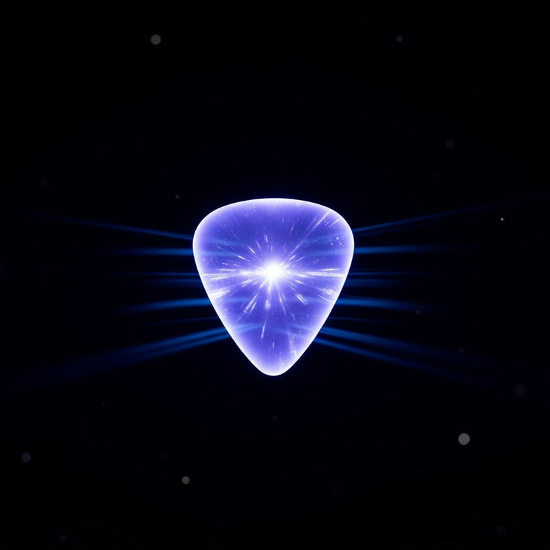 Glowing Guitar Pick - Light-Up Mediator for Mysterious Energy Glowing Guitar Pick - Light-Up Mediator for Mysterious Energy