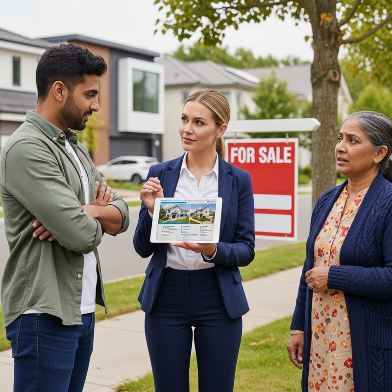 Diverse Realtor Team at Modern House | Real Estate Experts Diverse Realtor Team at Modern House | Real Estate Experts