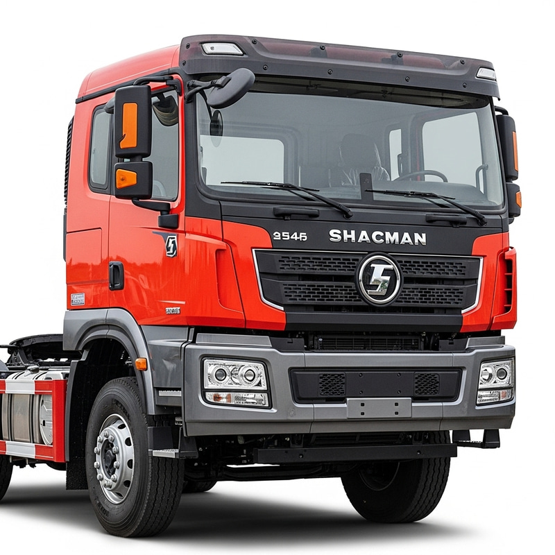 Shacman Truck Front View - Sturdy Industrial Design Shacman Truck Front View - Sturdy Industrial Design