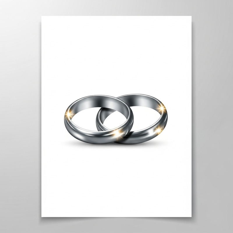 Intertwined Rings Vector Graphic | Elegant Flyer Design