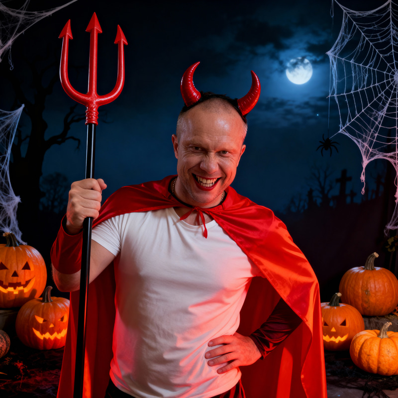 Classic Red Devil Costume for Halloween Classic Red Devil Costume for Halloween