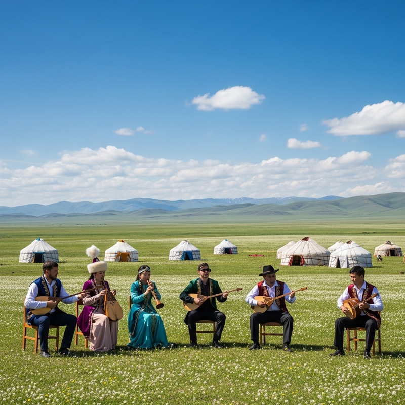 Kazakh Aitys Festival in the Aytys Valley Kazakh Aitys Festival in the Aytys Valley