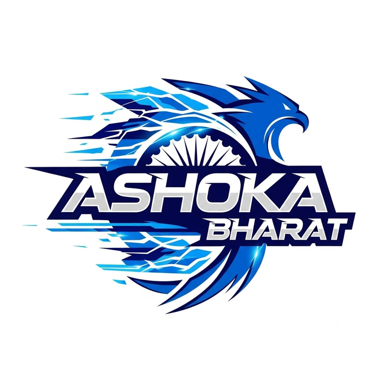 Dynamic Ashoka Bharat eSports Logo Design