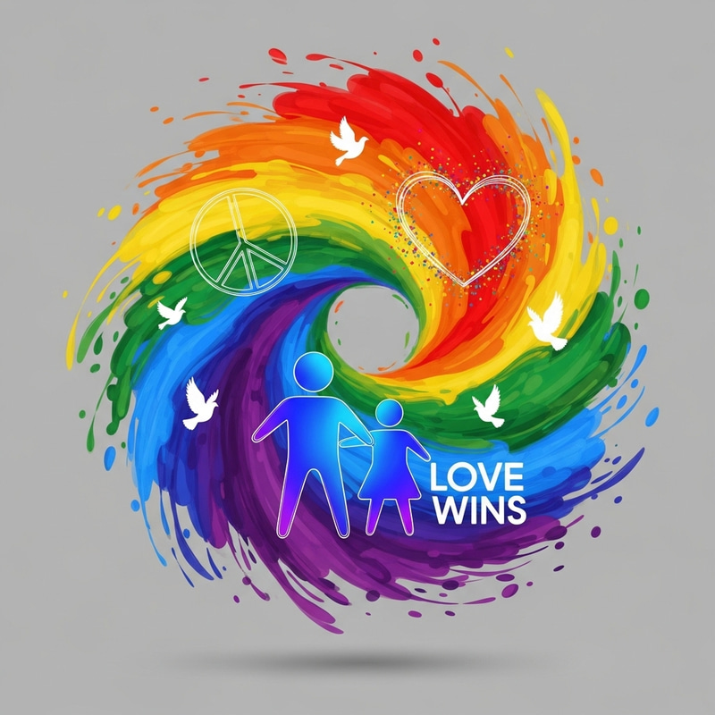 Vibrant Inclusive LGBTQ+ Pride T-Shirt Design Vibrant Inclusive LGBTQ+ Pride T-Shirt Design