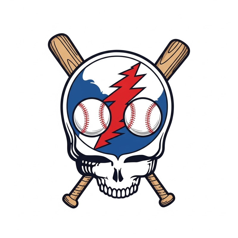 Grateful Dead Steal Your Face Baseball Art Grateful Dead Steal Your Face Baseball Art