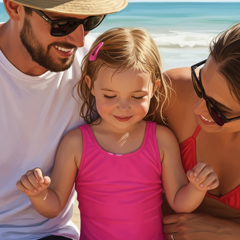 Heartwarming Summer Beach Moments with Family Heartwarming Summer Beach Moments with Family