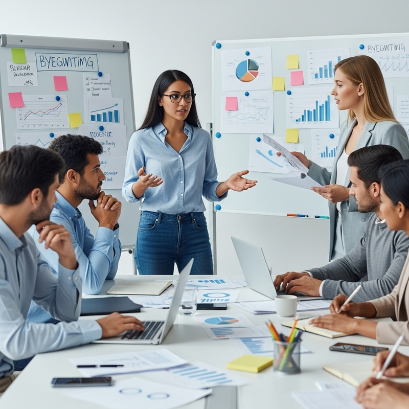 Intense & Engaging Workplace Meeting with Diverse Participants Intense & Engaging Workplace Meeting with Diverse Participants