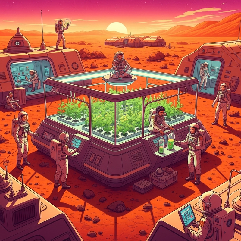 Explore a Futuristic Mars Space Camp Adventure