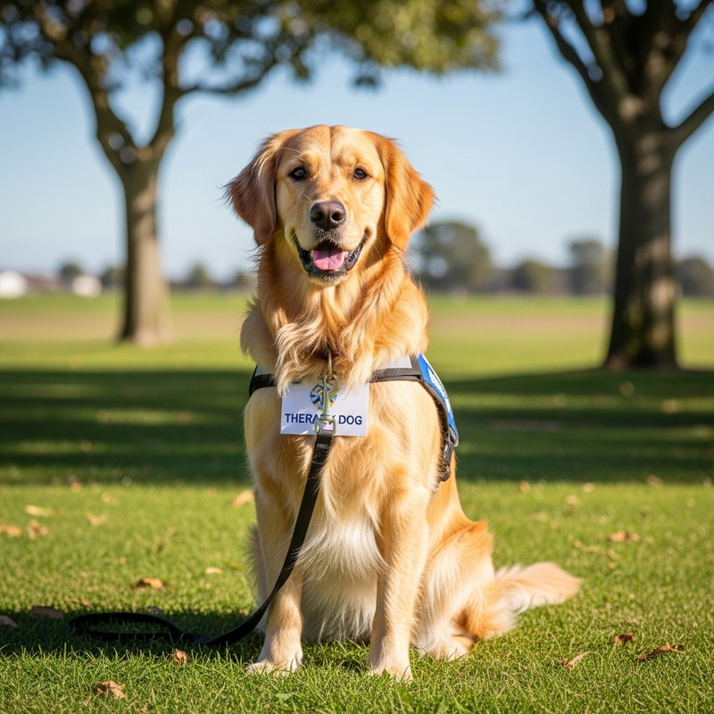 Golden Retriever Therapy Dog - Bringing Joy and Comfort Golden Retriever Therapy Dog - Bringing Joy and Comfort