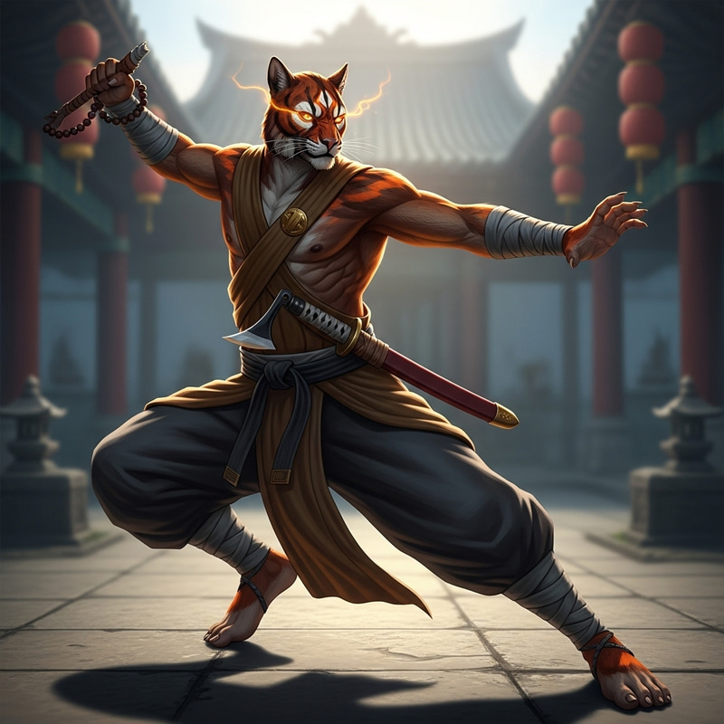 Khajiit Monk | Master of Martial Arts with Unique Warrior Style