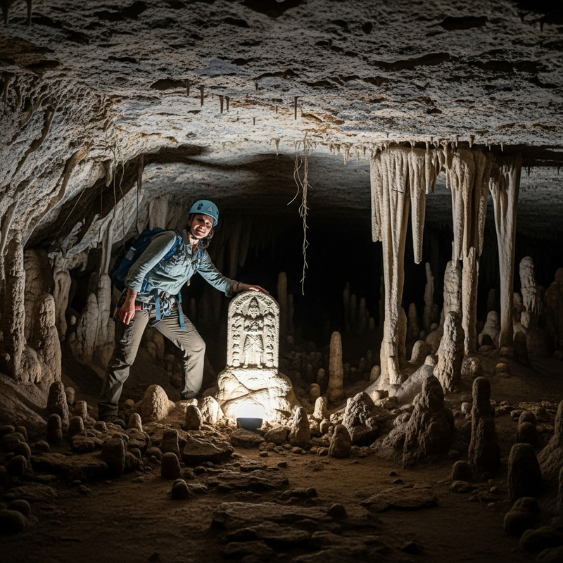 Traveler Discovers Sacred Relic in Hidden Cave