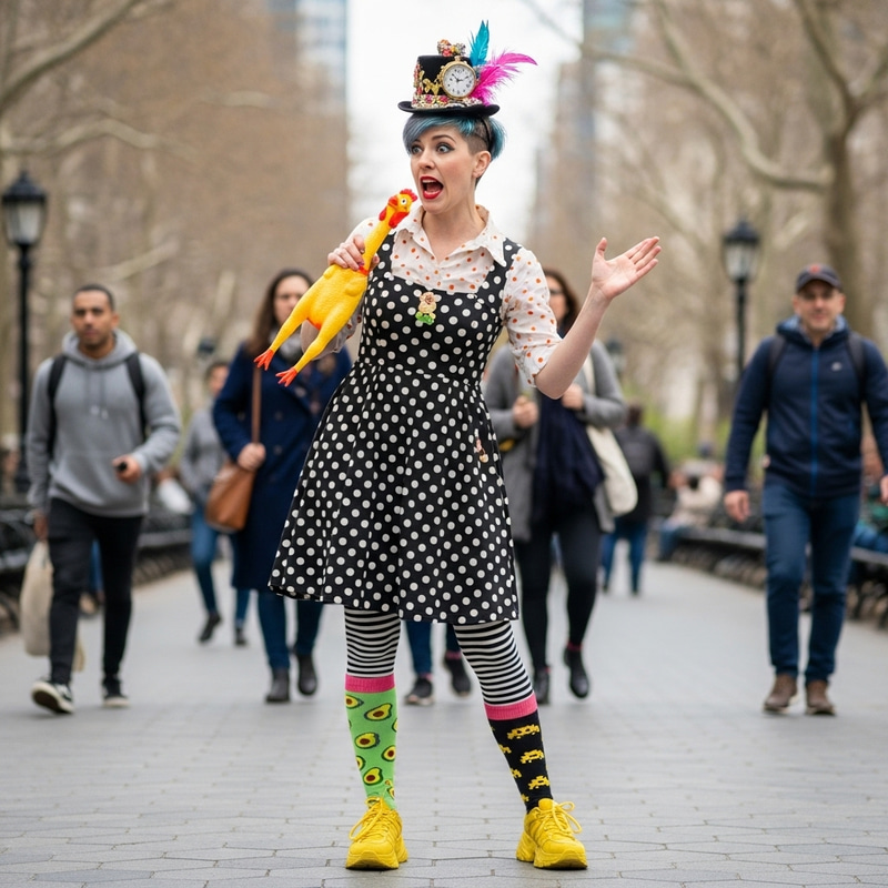 Crazy Woman Behavior - Unconventional Display Crazy Woman Behavior - Unconventional Display