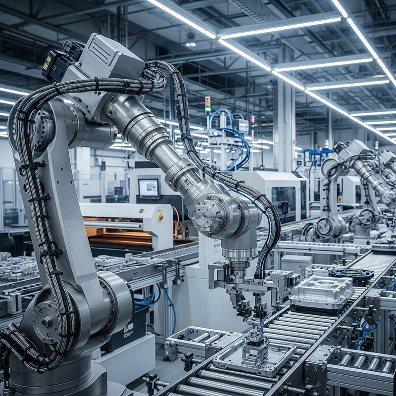 Advanced Robotic Arm in Industrial Settings