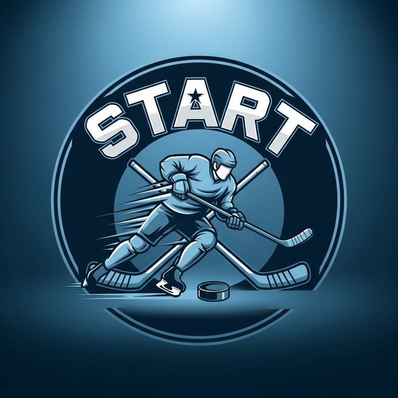 New Hockey Team Start Logo Design