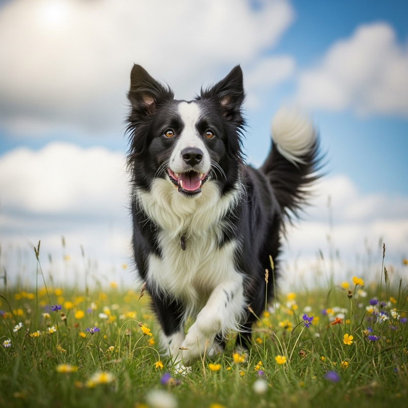 Playful Border Collie Enjoying the Sunshine | Intelligent & Lively