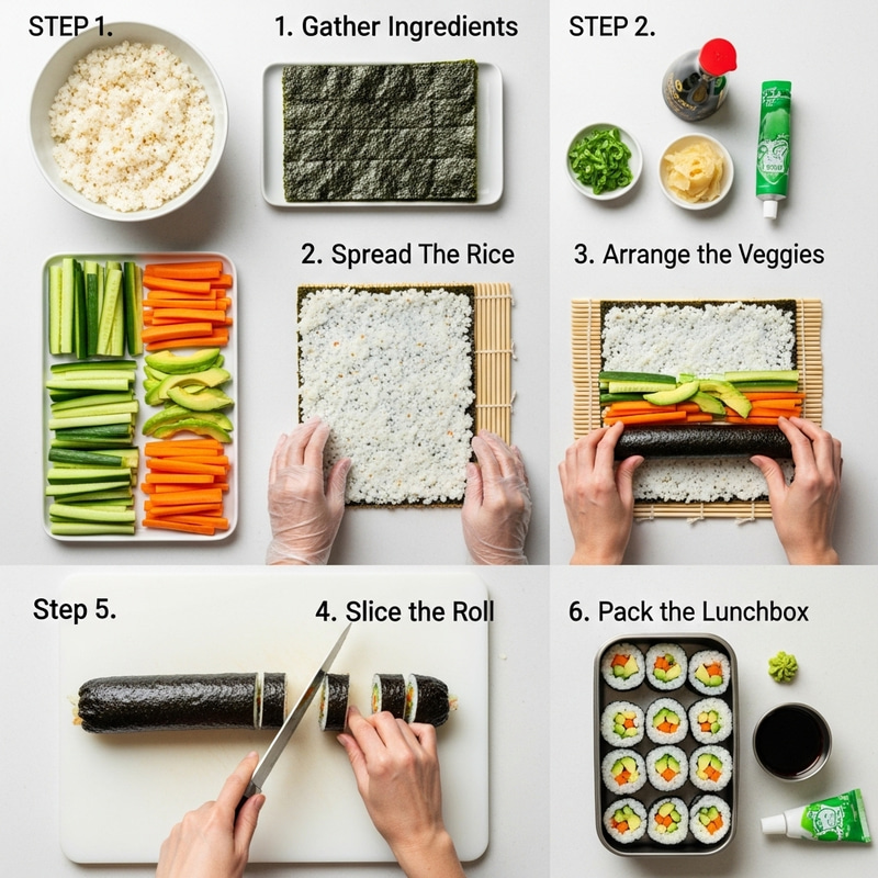 Easy Veggie Sushi Roll Recipe: Step-by-Step Instructions Easy Veggie Sushi Roll Recipe: Step-by-Step Instructions