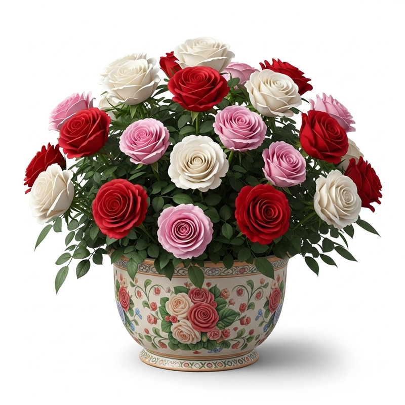 Best Rose Flowers with Ceramic Pot | Stunning Imagery Best Rose Flowers with Ceramic Pot | Stunning Imagery