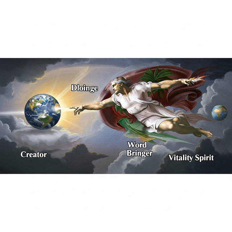 Divine Creation of Universe by Trinity: Father, Word, Spirit Divine Creation of Universe by Trinity: Father, Word, Spirit
