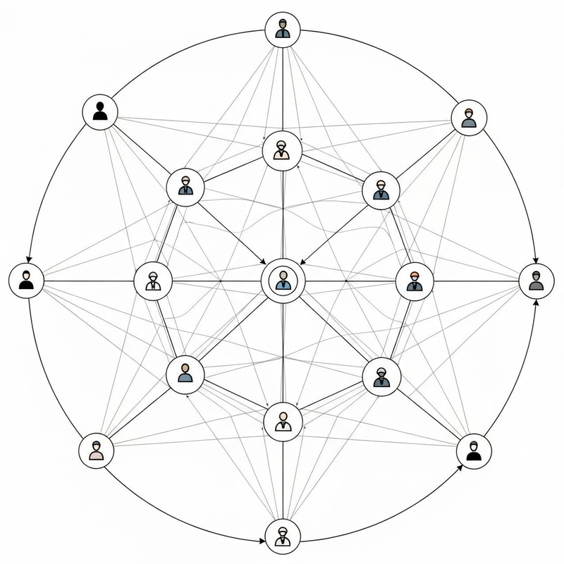 Circular Communication Network Structure Explained