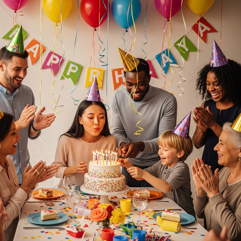 Joyful Birthday Bash with Eclectic Guests Joyful Birthday Bash with Eclectic Guests