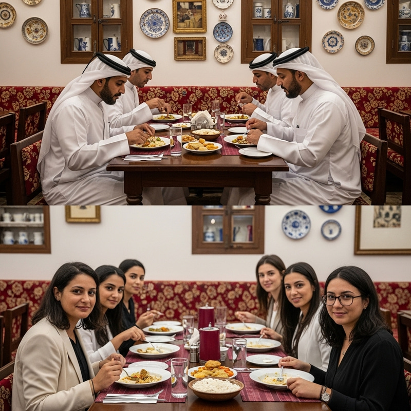 Cultural Contrasts in Qatari Restaurant Dining Scene