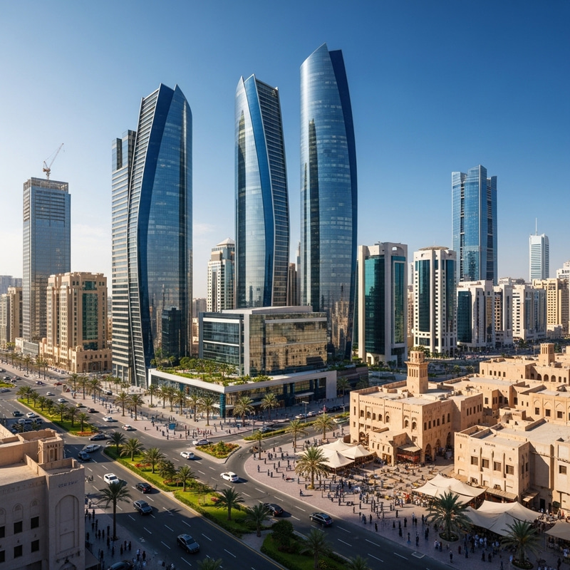 Modern Abu Dhabi City - Urban Lifestyle & Desert Beauty Modern Abu Dhabi City - Urban Lifestyle & Desert Beauty