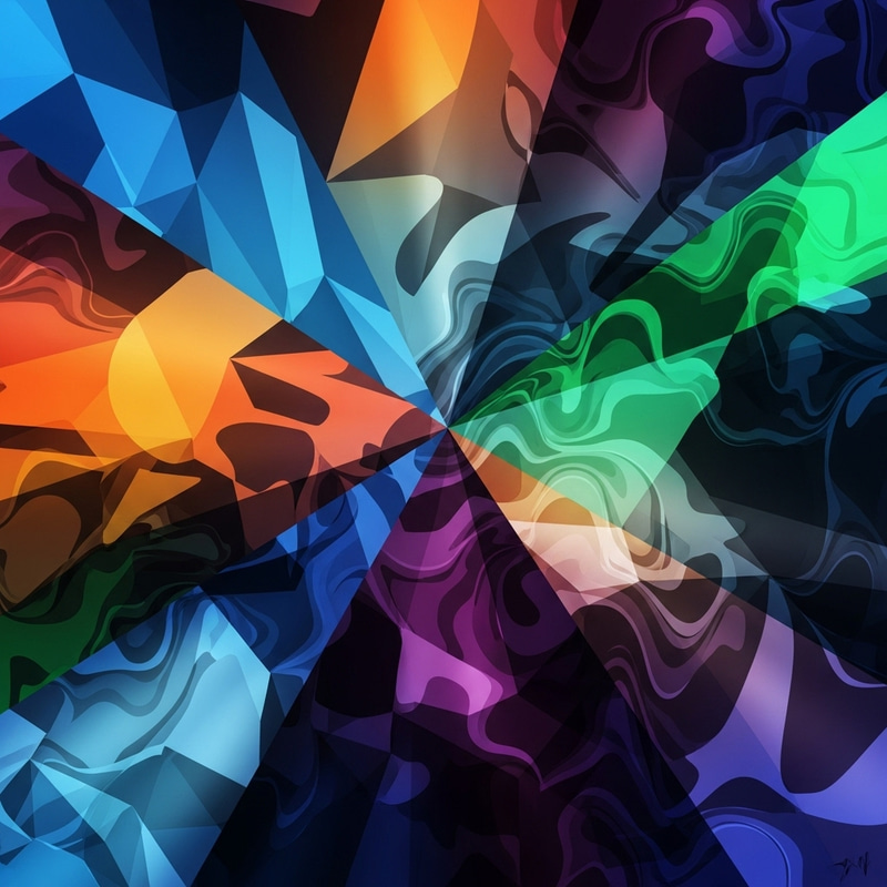 Vibrant Digital Art: A Futuristic Masterpiece