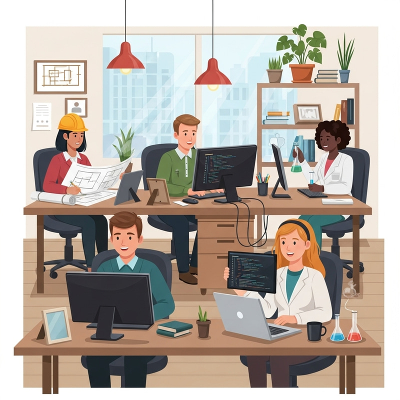 A Day of Fun at Work: Diverse Team Enjoying Productive Day A Day of Fun at Work: Diverse Team Enjoying Productive Day
