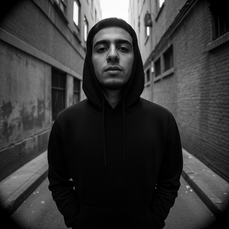 Intense Urban Noir Portrait | Gritty Street Photography