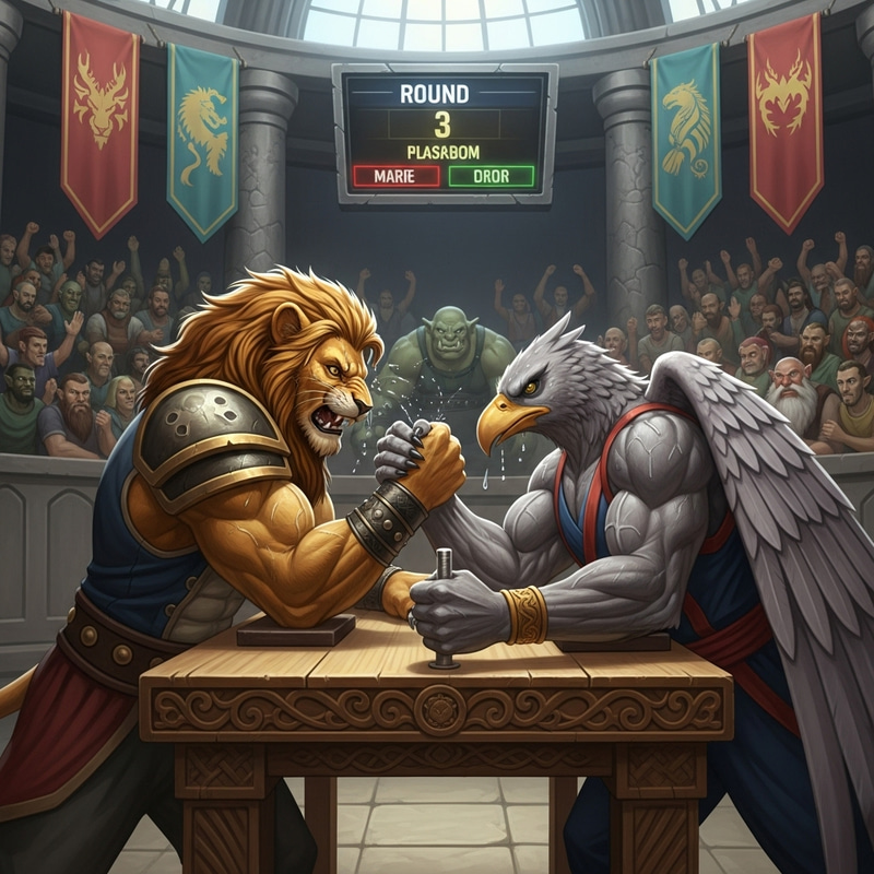 Rath vs Kickin Hawk Arm Wrestling Competition