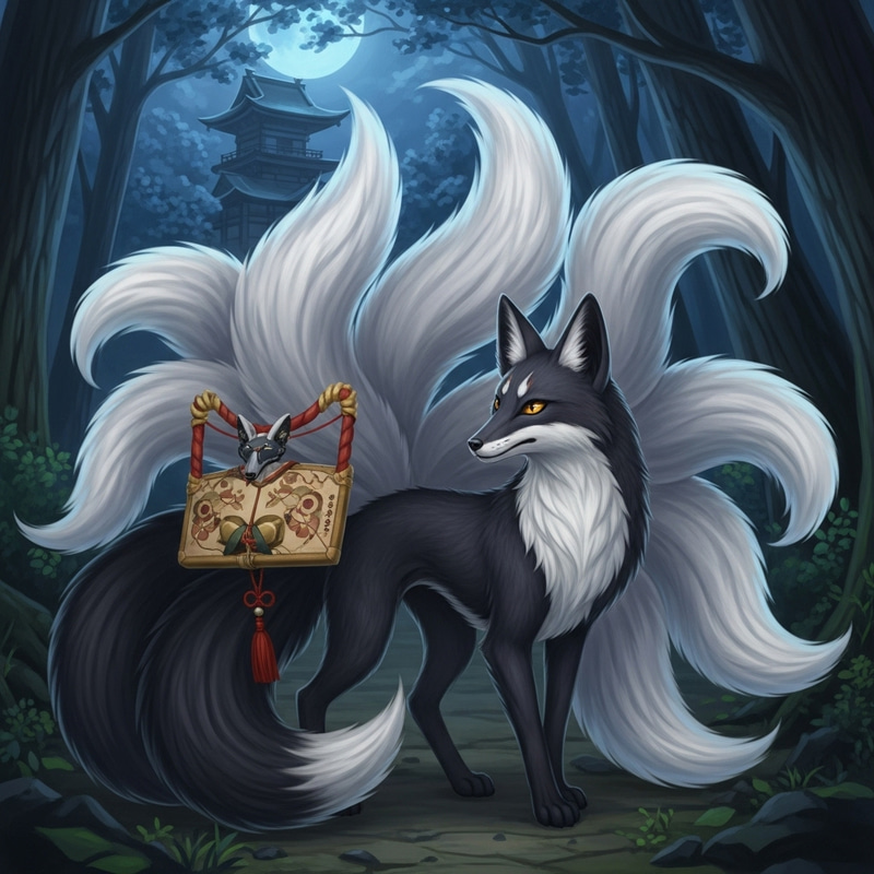 Majestic Nogitsune: Enigmatic Fox Spirit of Japanese Folklore Majestic Nogitsune: Enigmatic Fox Spirit of Japanese Folklore