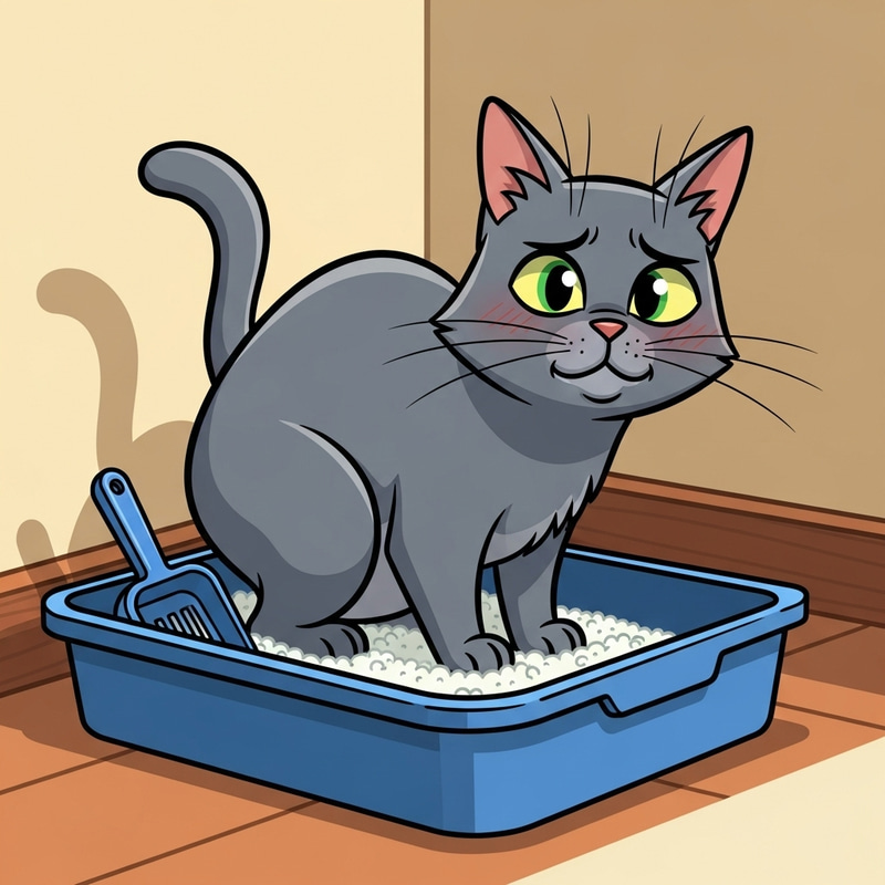 Cute Cat Using Litter Box - Cat Potty Training Tips