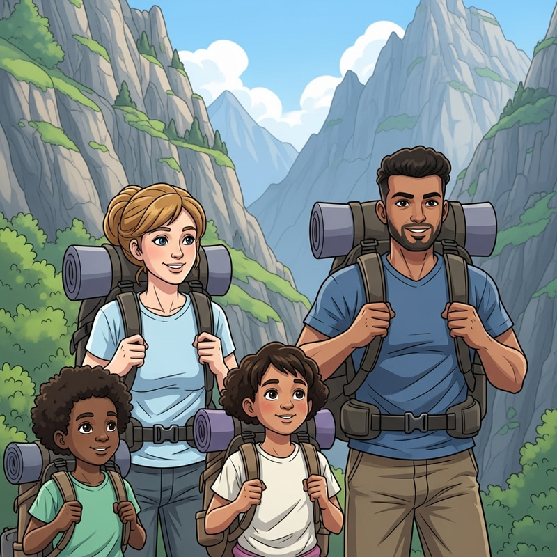 Family Hiking Trip: Adventure Through Majestic Mountains