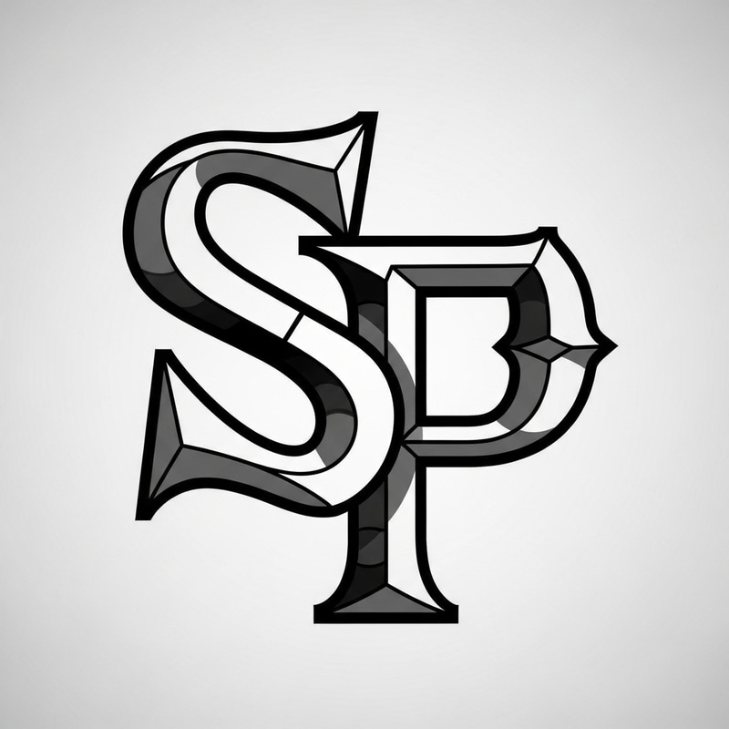 Custom SP Initials Tattoo Design
