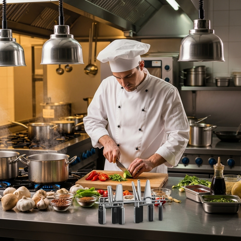 Professional Male Chef Preparing Authentic Cuisine