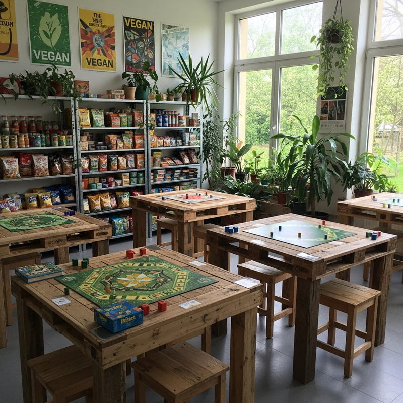 Vegan Game Room with Sustainable Design | Plant-Based Entertainment
